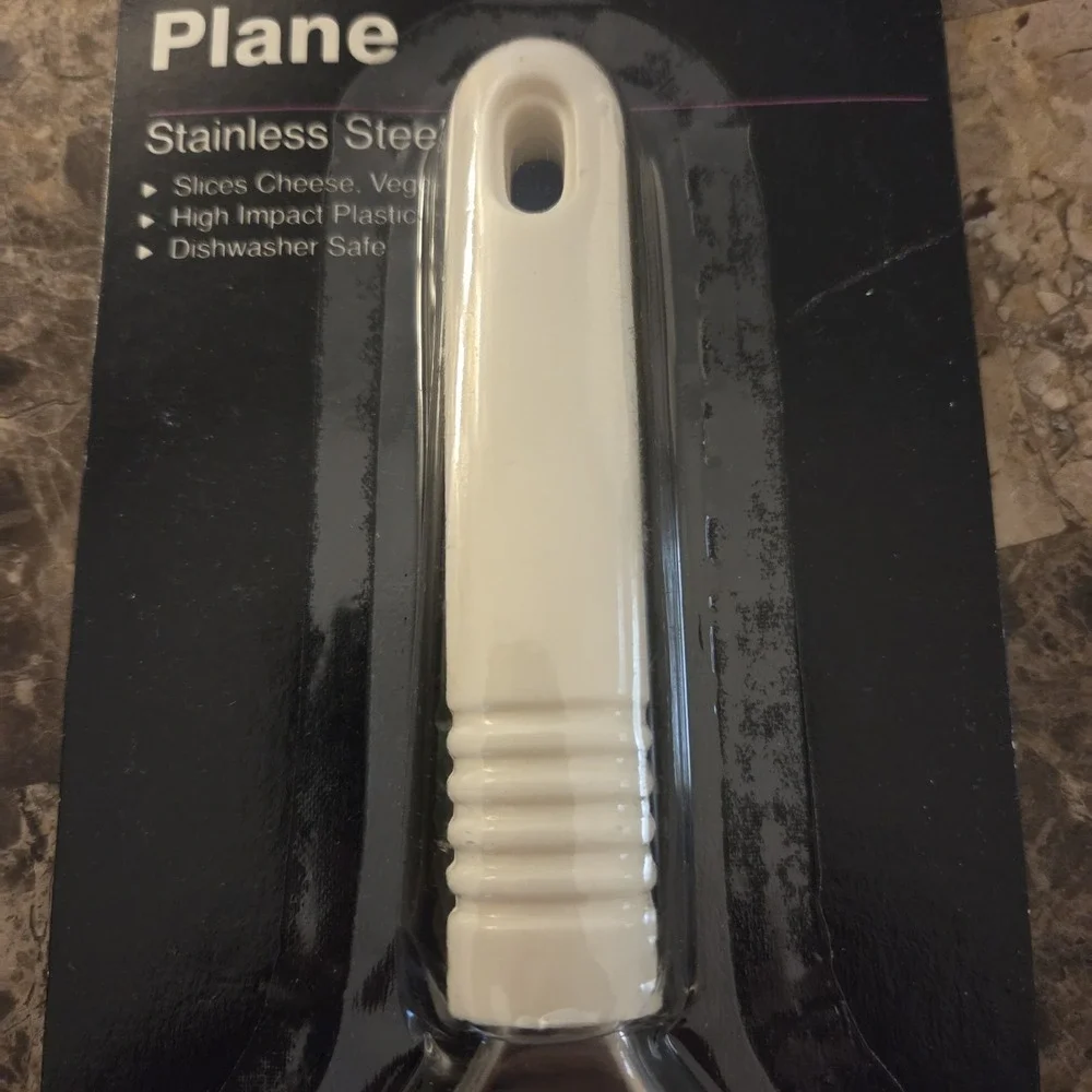 A. Aronson Stainless Steel Plane plastic handle cheese vegetables diswasher safe